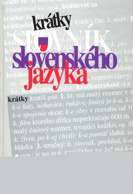 Krtky slovnk slovenskho jazyka