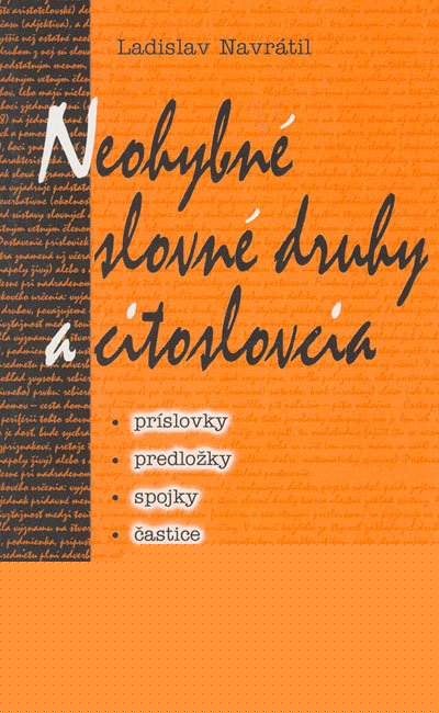 Neohybn slovn druhy a citoslovcia